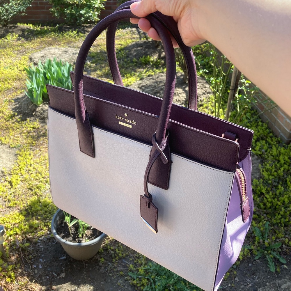 Kate Spade Mini purple color block Candace/Cameron